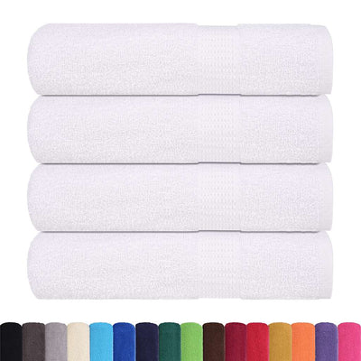 Toallas de ducha Vidaxl 4 ST 70x140 cm 360 g m² 100% de algodón blanco