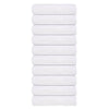 Vidaxl Asciugamani per doccia 10 ST 70x140 cm 360 g m² 100% di cotone bianco