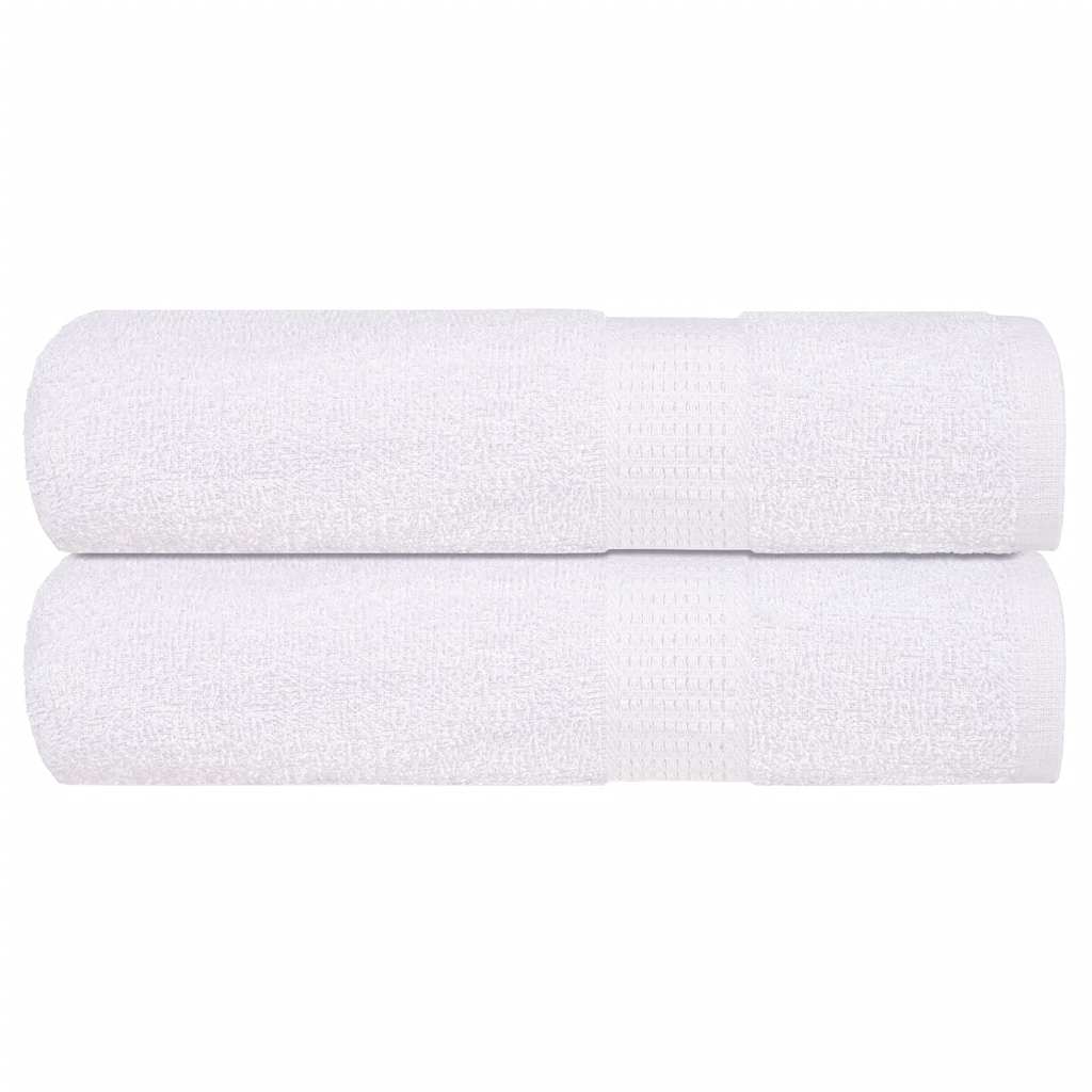 Toallas de baño Vidaxl 2 st 100x150 cm 360 g m² 100% de algodón blanco