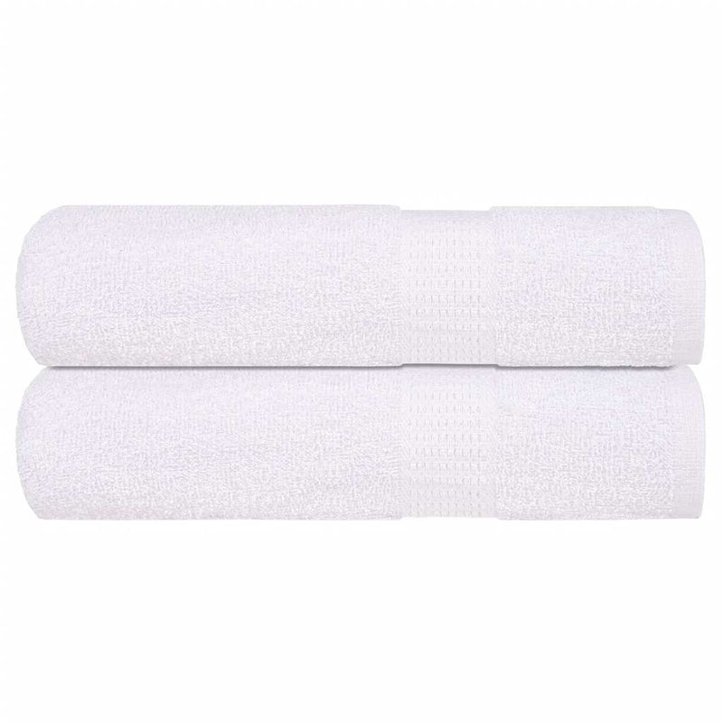 Asciugamani da bagno Vidaxl 2 St 100x150 cm 360 g m² 100% di cotone bianco
