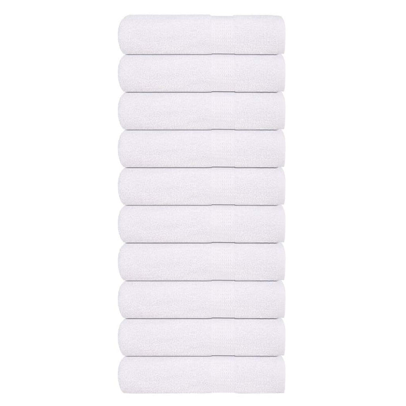 Asciugamani da bagno Vidaxl 10 pezzi 100x150 cm 360 g m² 100% di cotone bianco