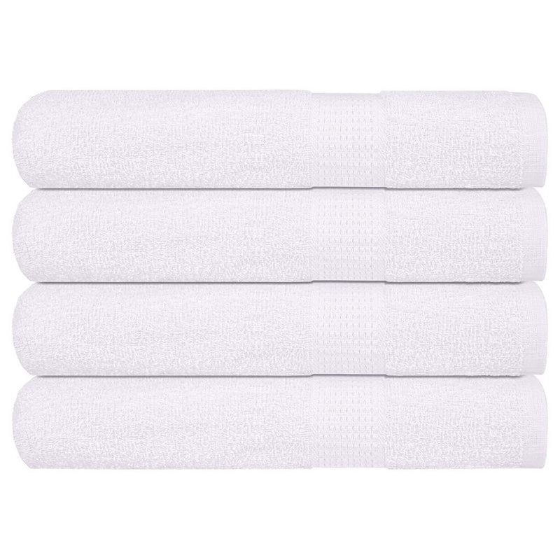 Asciugamani di sauna Vidaxl 4 ST 80x200 cm 360 g m² 100% di cotone bianco