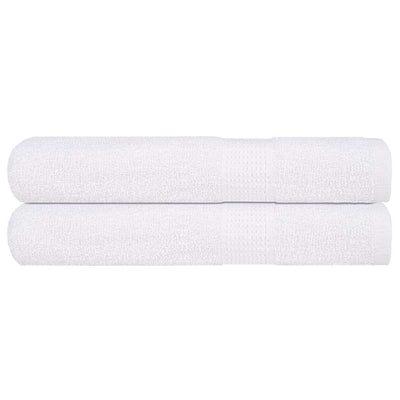 Asciugamani vidaxl 2 pezzi 100x200 cm 360 g m² 100% di cotone bianco