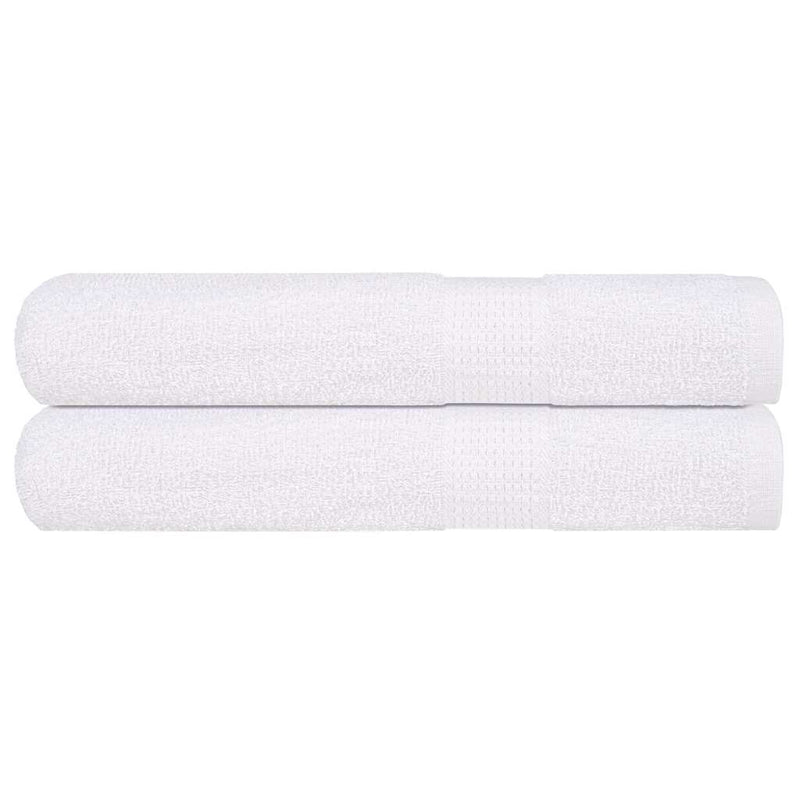 Asciugamani vidaxl 2 pezzi 100x200 cm 360 g m² 100% di cotone bianco