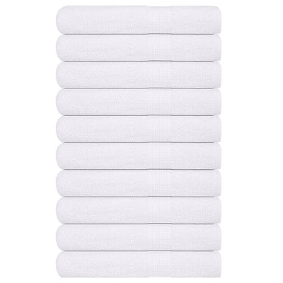 Asciugamani vidaxl 10 pezzi 100x200 cm 360 g m² 100% di cotone bianco