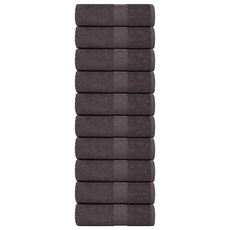 VIDAXL SALOPE DI SPACHE 10 ST 30x30cm 360 g m² 100% Cotton Anthracite colorato