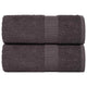 Vidaxl Guest Wipes 2 PCS 30x50cm 360g m² 100% Cotton Anthracite Coloted
