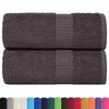 Vidaxl Guest Wipes 2 PCS 30x50cm 360g m² 100% Cotton Anthracite Coloted