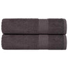 Asciugamani Vidaxl 2 ST 50x100 cm 360 g m² 100% Cotone antracite colorato