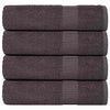 Asciugamani Vidaxl 4 ST 50x100 cm 360 g m² 100% Cotone antracite colorato