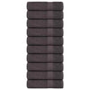 Asciugamani vidaxl 10st 50x100 cm 360 g m² 100% di cotone antracite colorato