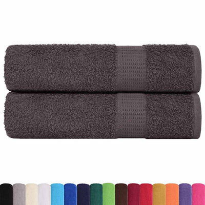 Asciugamani per doccia Vidaxl 2 ST 70x140 cm 360 g m² 100% antracite di cotone