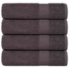 Asciugamani per doccia Vidaxl 4 ST 70x140 cm 360 g m² 100% antracite di cotone