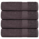 Asciugamani per doccia Vidaxl 4 ST 70x140 cm 360 g m² 100% antracite di cotone