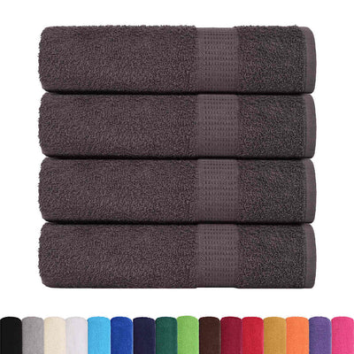 Toallas de ducha Vidaxl 4 ST 70x140 cm 360 g m² 100% de antracita de algodón