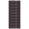 Asciugamani per doccia Vidaxl 10 ST 70x140 cm 360 g m² 100% antracite di cotone