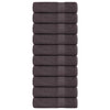 Asciugamani da bagno Vidaxl 10 pezzi 100x150 cm 360 g m² 100% di cotone antracite