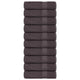 Asciugamani da bagno Vidaxl 10 pezzi 100x150 cm 360 g m² 100% di cotone antracite