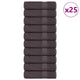 Asciugamani da bagno Vidaxl 25 ST 100x150 cm 360 g m² 100% Antracite di cotone