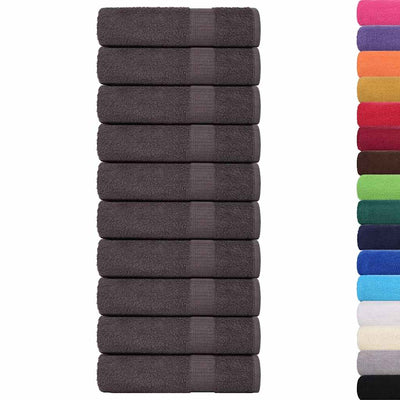 Asciugamani da bagno Vidaxl 25 ST 100x150 cm 360 g m² 100% Antracite di cotone