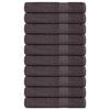 Asciugamani di sauna Vidaxl 10 ST 80x200 cm 360 g m² 100% antracite di cotone