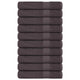 Asciugamani di sauna Vidaxl 10 ST 80x200 cm 360 g m² 100% antracite di cotone