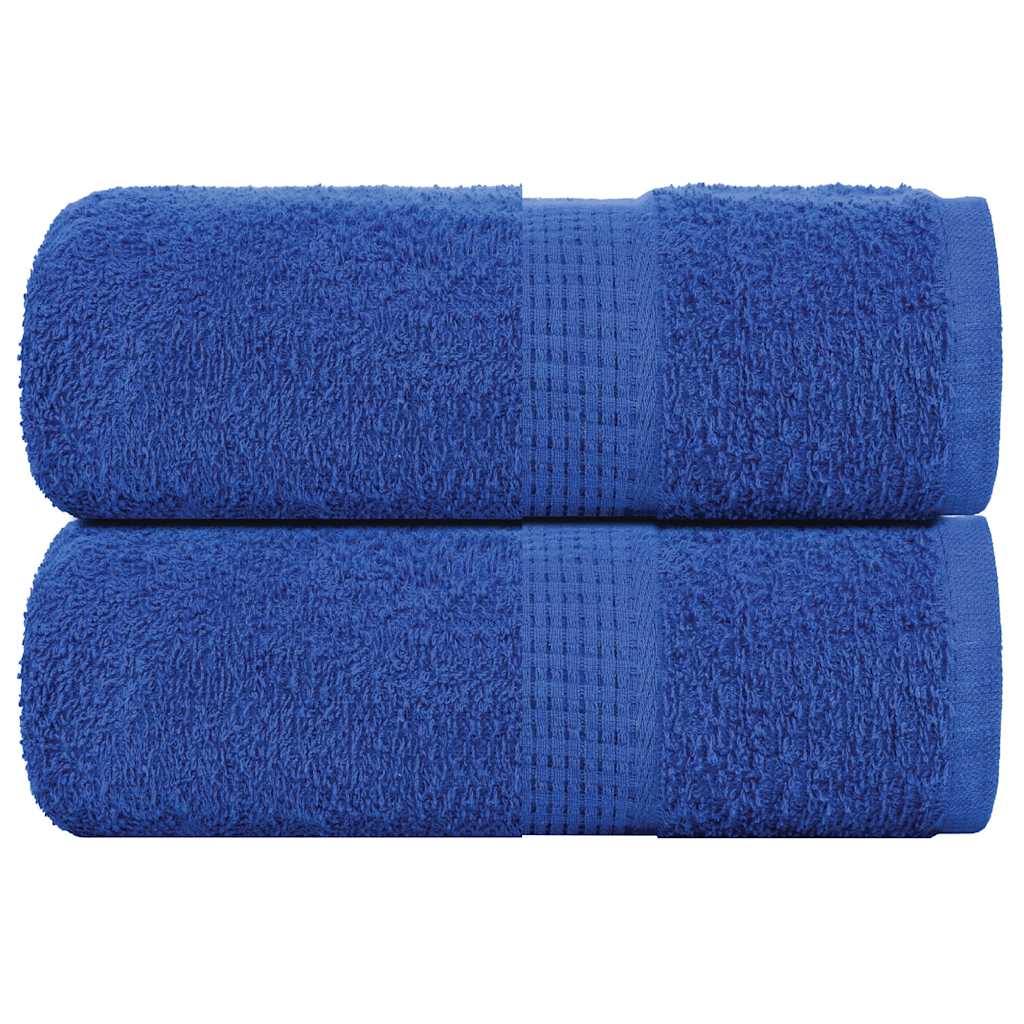 Toallitas de jabón de Vidaxl 2 st 30x30 cm 360 g m² 100% de algodón azul