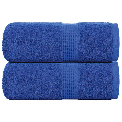 Toallitas de jabón de Vidaxl 2 st 30x30 cm 360 g m² 100% de algodón azul