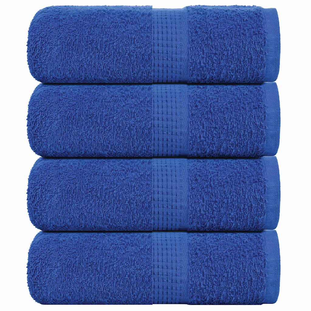 Toallitas de jabón Vidaxl 4 ST 30x30 cm 360 g m² 100% de algodón azul