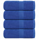 VIDAXL SALUPE DI SPAINS 4 ST 30x30 cm 360 g m² 100% blu di cotone