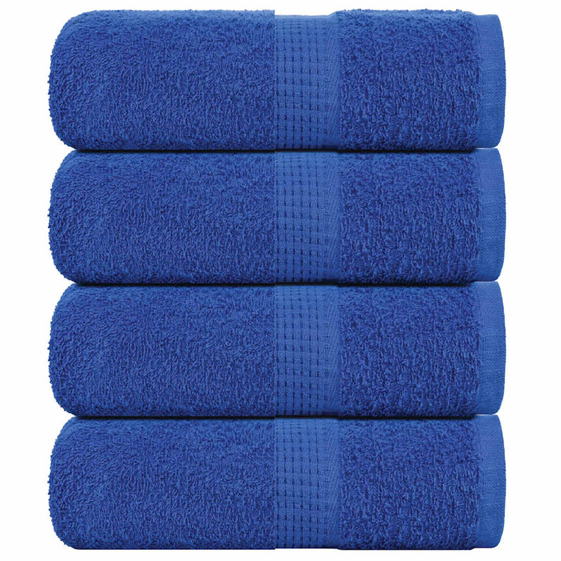 VIDAXL SALUPE DI SPAINS 4 ST 30x30 cm 360 g m² 100% blu di cotone