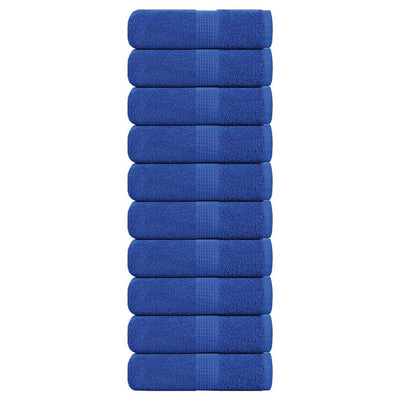 Toallitas de jabón Vidaxl 10 st 30x30 cm 360 g m² 100% de algodón azul