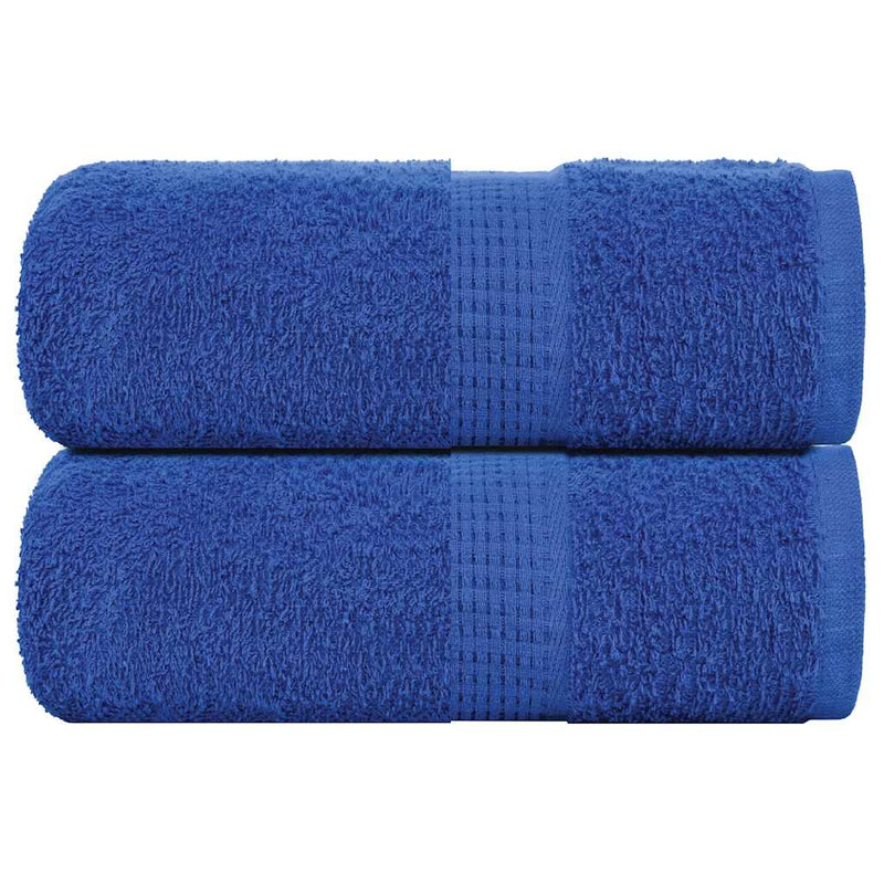 Toallitas invitadas de Vidaxl 2 pcs 30x50 cm 360 g m² 100% de algodón azul