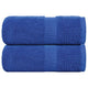 Vidaxl Guest Wipes 2 PCS 30x50 cm 360 g m² 100% di cotone blu