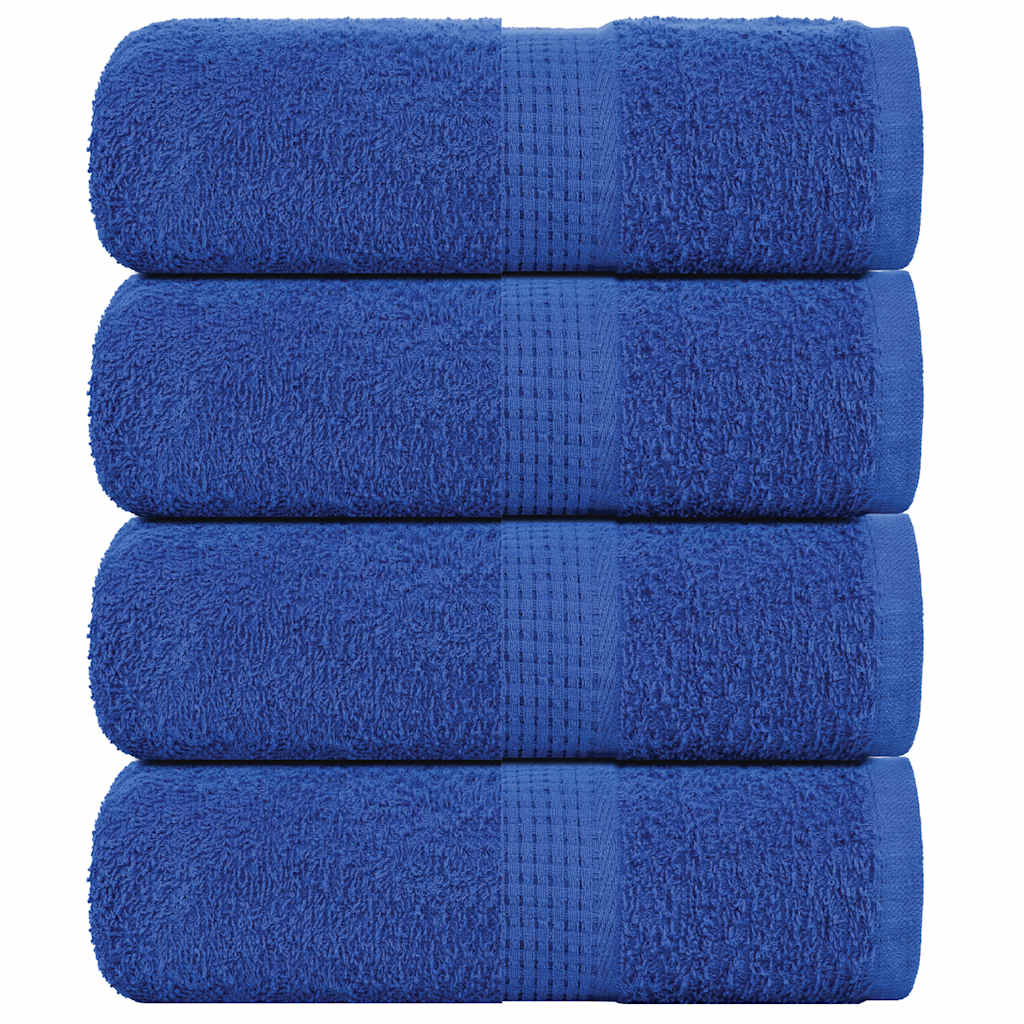 VIDAXL GUEST SCARICHE 4 ST 30x50 cm 360 g m² 100% blu cotone