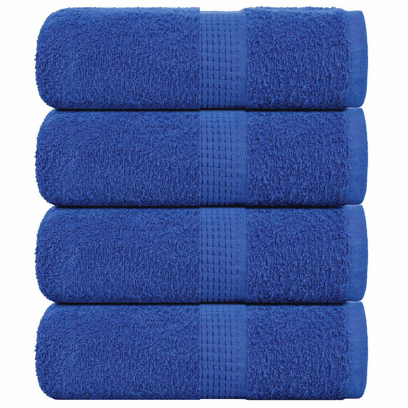 Toallitas invitadas de Vidaxl 4 ST 30x50 cm 360 g m² 100% de algodón azul
