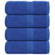 VIDAXL GUEST SCARICHE 4 ST 30x50 cm 360 g m² 100% blu cotone