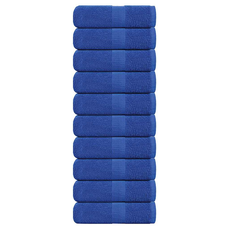 Vidaxl Guest Wipes 10 PCS 30x50 cm 360 g m² 100% di cotone blu