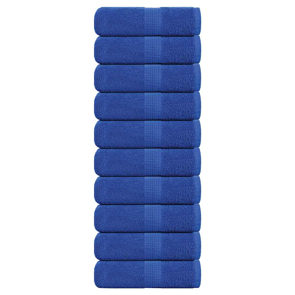 Vidaxl Guest Wipes 10 PCS 30x50 cm 360 g m² 100% di cotone blu