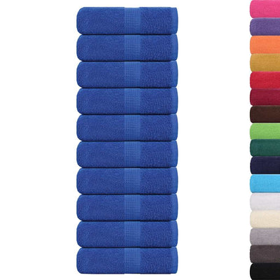 Vidaxl Guest wipes 10 pcs 30x50 cm 360 g m² 100% cotton blue