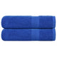 Asciugamani Vidaxl 2 St 50x100 cm 360 g m² 100% blu cotone
