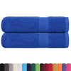 Asciugamani Vidaxl 2 St 50x100 cm 360 g m² 100% blu cotone