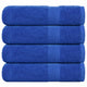 Asciugamani Vidaxl 4 ST 50x100 cm 360 g m² 100% blu cotone