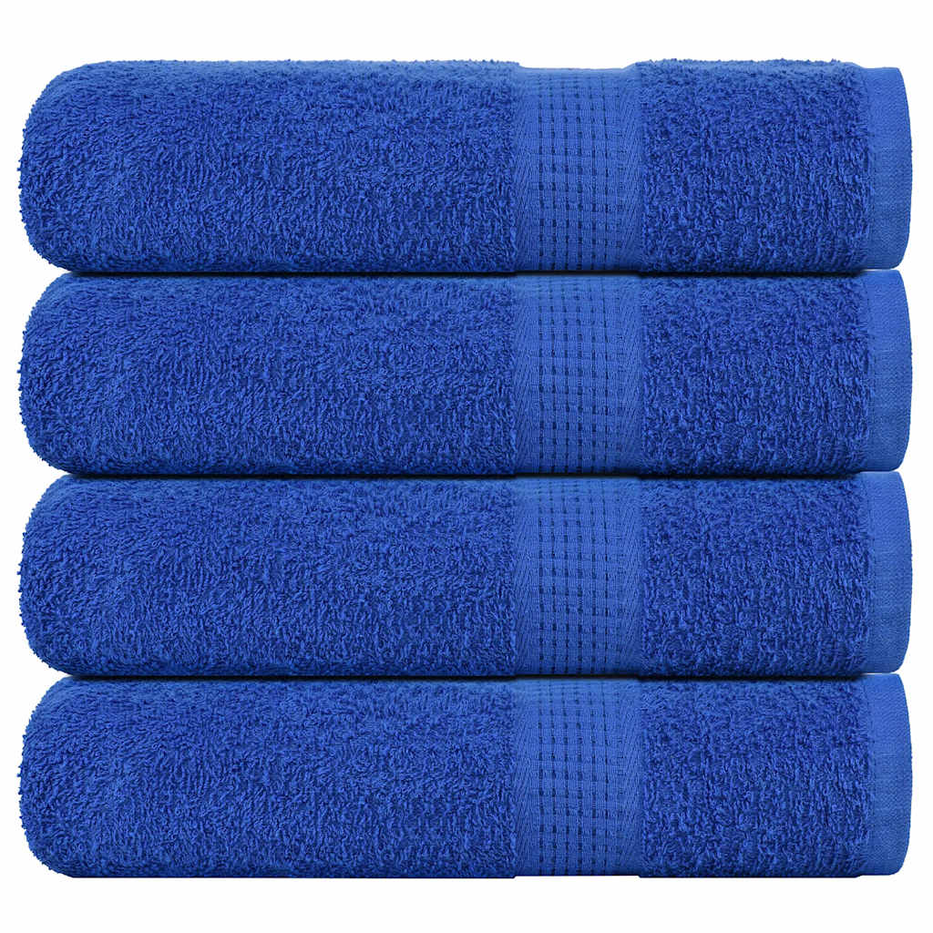 Asciugamani Vidaxl 4 ST 50x100 cm 360 g m² 100% blu cotone