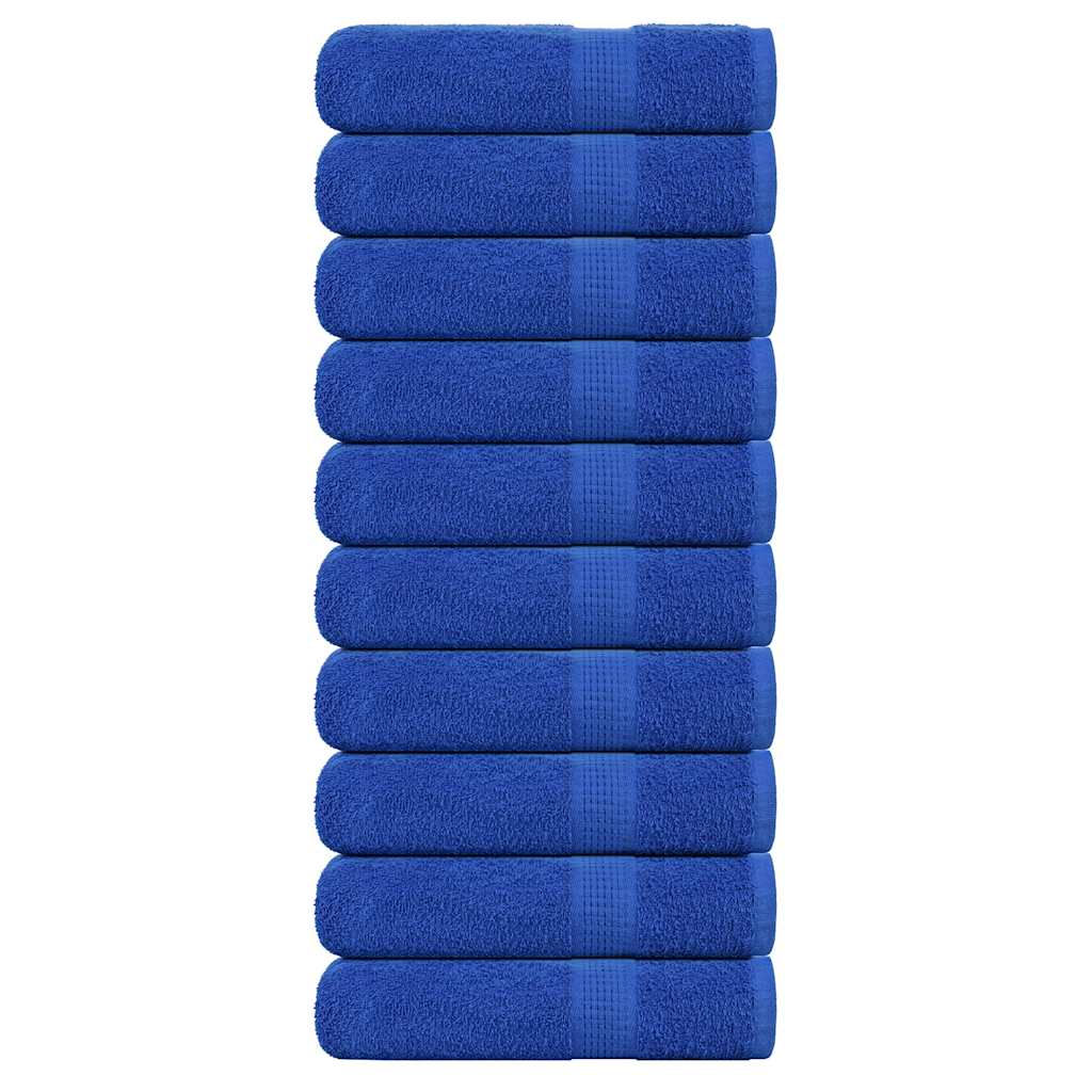Asciugamani Vidaxl 10 ST 50x100 cm 360 g m² 100% blu cotone