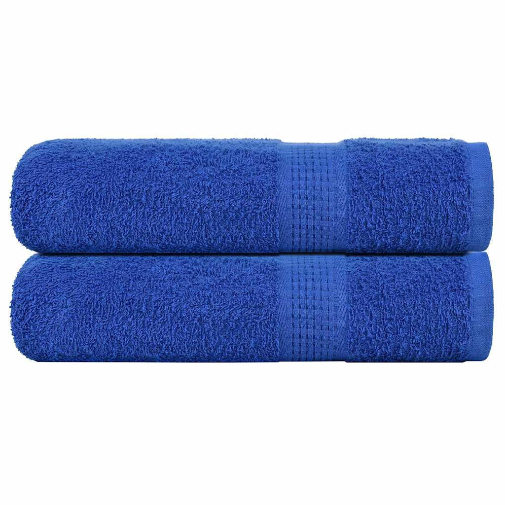 Vidaxl Asciugamani per doccia 2 ST 70x140 cm 360 g m² 100% di cotone blu