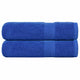 Vidaxl Asciugamani per doccia 2 ST 70x140 cm 360 g m² 100% di cotone blu