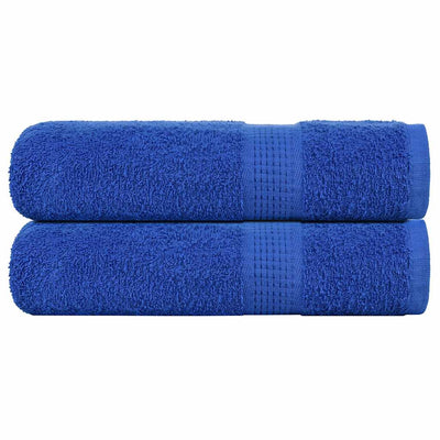 Vidaxl Asciugamani per doccia 2 ST 70x140 cm 360 g m² 100% di cotone blu