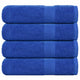 Asciugamani per doccia Vidaxl 4 ST 70x140 cm 360 g m² 100% di cotone blu