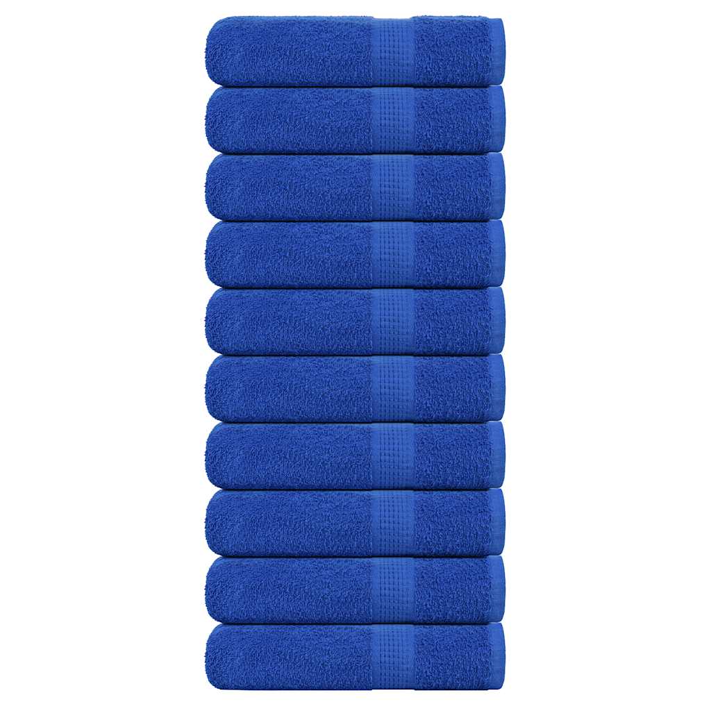 Vidaxl Asciugamani per doccia 10 ST 70x140 cm 360 g m² 100% di cotone blu
